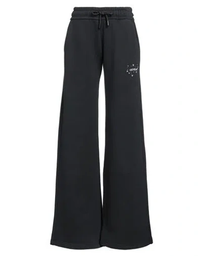 Off-white Woman Pants Black Size Xs Cotton