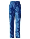 Off-white Shibori Velvet Trousers In Blue