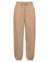 Off-white Woman Pants Camel Size S Cotton, Elastane, Polyester In Beige
