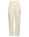 OFF-WHITE OFF-WHITE WOMAN PANTS CREAM SIZE L COTTON