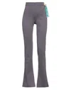 Off-white Woman Pants Dark Purple Size 4 Polyamide, Elastane