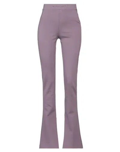 Off-white Woman Pants Dark Purple Size 4 Polyamide, Elastane