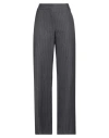 Off-white Woman Pants Lead Size 8 Virgin Wool, Polyester In Grey