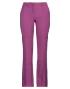 Off-white Woman Pants Light Purple Size 6 Polyester, Virgin Wool, Elastane