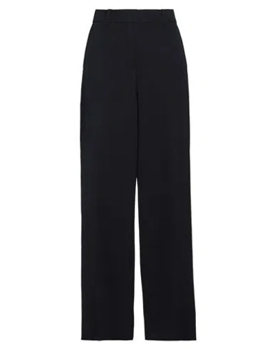 Off-white Woman Pants Midnight Blue Size 6 Virgin Wool In Black