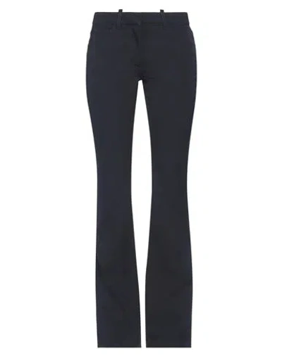 Off-white Woman Pants Midnight Blue Size 8 Virgin Wool