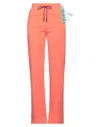 Off-white Woman Pants Orange Size L Viscose, Polyamide, Elastane, Polyester In Orange