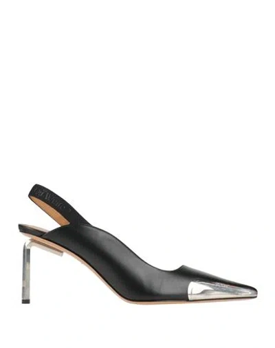 Off-white Woman Pumps Black Size 8 Leather