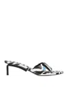 Off-white Woman Sandals White Size 6 Soft Leather In White