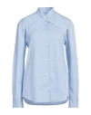 Off-white Woman Shirt Sky Blue Size 4 Cotton