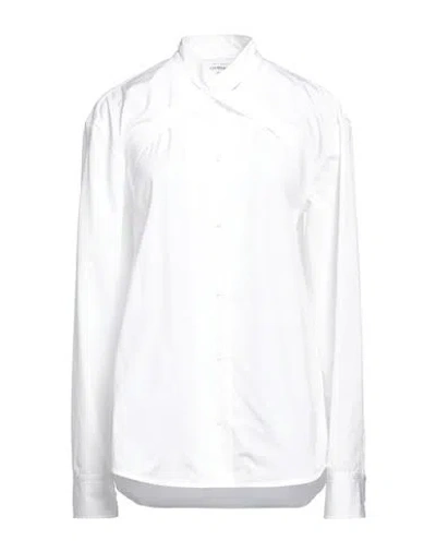 OFF-WHITE OFF-WHITE WOMAN SHIRT WHITE SIZE 8 COTTON