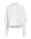 Off-white Off White™ White Cotton Double Shirt In White