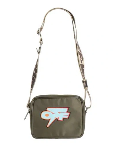 Off-white Woman Shoulder Bag Military Green Size - Synthetic Fibers