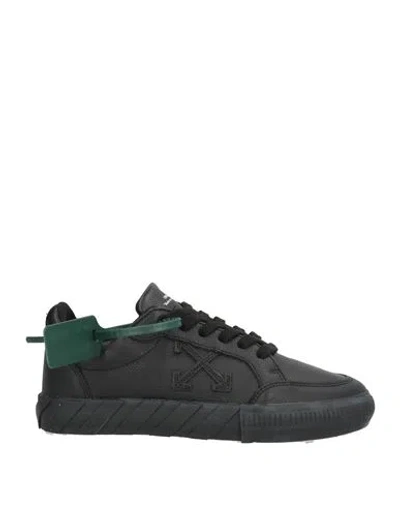 Off-white Woman Sneakers Black Size 8 Leather, Textile Fibers