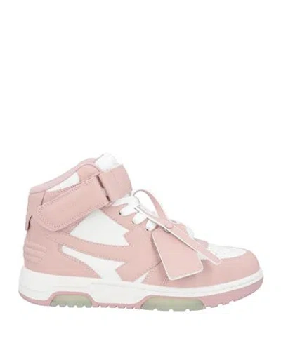 Off-white Woman Sneakers Light Pink Size 8 Leather