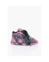 Off-white Tie Dye Leather Bump Padded Sneakers In Pink
