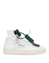 Off-white Lace-up High-top Casual Shoes In White