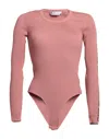 Off-white Woman Sweater Antique Rose Size 2 Polyester, Polyamide, Elastane In Pink