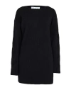 Off-white Virgin Wool Ribbed Sweater In Black