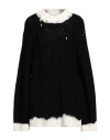 Off-white Woman Sweater Black Size 6 Wool In Black