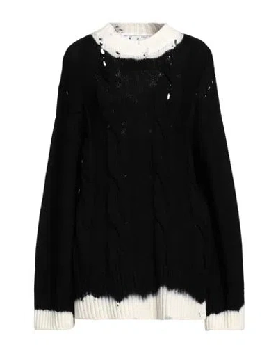 Off-white Woman Sweater Black Size 6 Wool