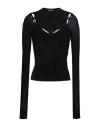 Off-white Woman Sweater Black Size 8 Viscose, Polyester, Polyamide, Polyurethane In Black