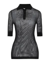 Off-white Woman Sweater Black Size 8 Viscose, Polyester, Polyamide, Polyurethane In Black
