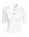 Off-white Woman Sweater Cream Size 4 Viscose, Polyester In White