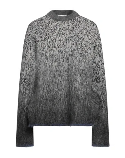 Off-white Woman Sweater Grey Size 6 Mohair Wool, Polyamide, Wool In Gray