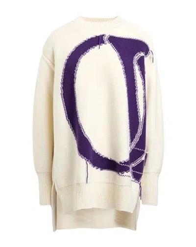 Off-white Woman Sweater Ivory Size M Virgin Wool