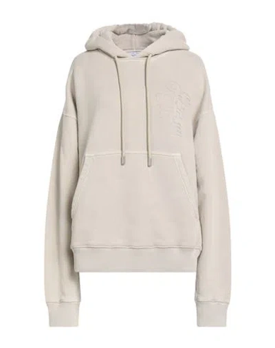 Off-white Woman Sweatshirt Beige Size M Cotton, Elastane