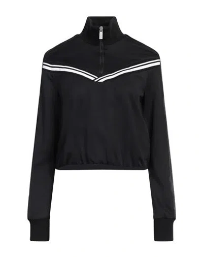 OFF-WHITE OFF-WHITE WOMAN SWEATSHIRT BLACK SIZE 6 POLYAMIDE, ELASTANE, COTTON