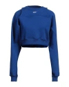 Off-white Woman Sweatshirt Bright Blue Size Xs Cotton, Elastane