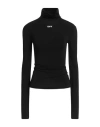 Off-white Woman T-shirt Black Size 10 Viscose, Elastane
