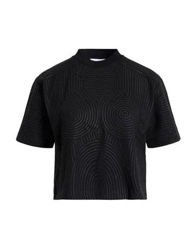 Off-white Woman T-shirt Black Size M Cotton