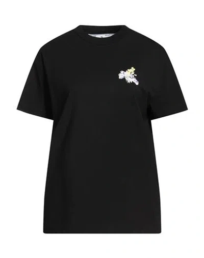 Off-white Woman T-shirt Black Size Xs Cotton