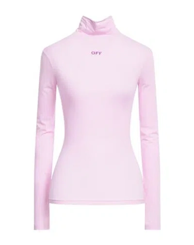 Off-white Woman T-shirt Pink Size 2 Polyamide, Elastane