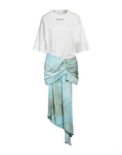 OFF-WHITE OFF-WHITE WOMAN T-SHIRT WHITE SIZE 6 VISCOSE, COTTON