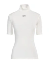 Off-white Woman T-shirt White Size 8 Viscose, Elastane