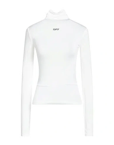 Off-white Woman T-shirt White Size 8 Viscose, Elastane