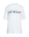 Off-white Big Logo Bookish Crop Tee In White