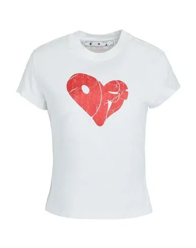Off-white Woman T-shirt White Size Xs Cotton