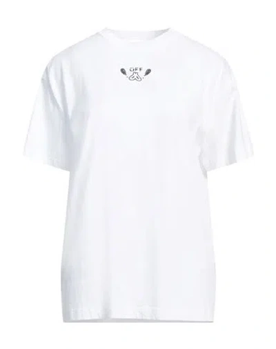 Off-white Woman T-shirt White Size M Cotton