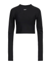 Off-white Woman Top Black Size 6 Polyamide, Elastane In Black