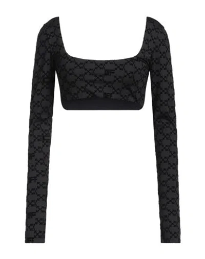 Off-white Woman Top Black Size Xl Polyamide, Elastane