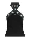 Off-white Woman Top Black Size L Viscose, Polyester, Wool, Acrylic In Black