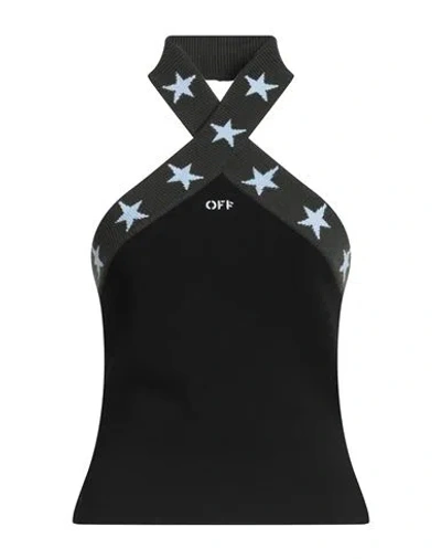 Off-white Woman Top Black Size L Viscose, Polyester, Wool, Acrylic