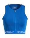 Off-white Woman Top Bright Blue Size M Polyamide, Elastane In Blue