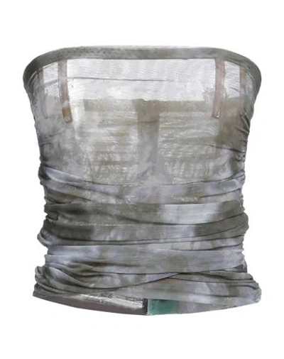 Off-white Woman Top Military Green Size 6 Polyamide, Elastane