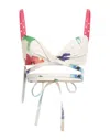 Off-white Woman Top Off White Size 2 Cotton, Viscose, Leather In Off White